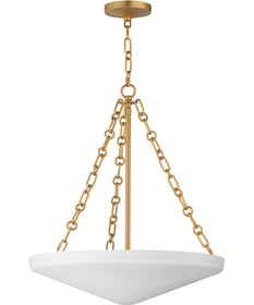 Artemis 4-Light Pendant Natural Aged Brass