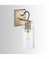 Randall 1-Light Sconce Aged Brass