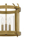 McPherson 3-light Semi Flush Mount Weathered Brass