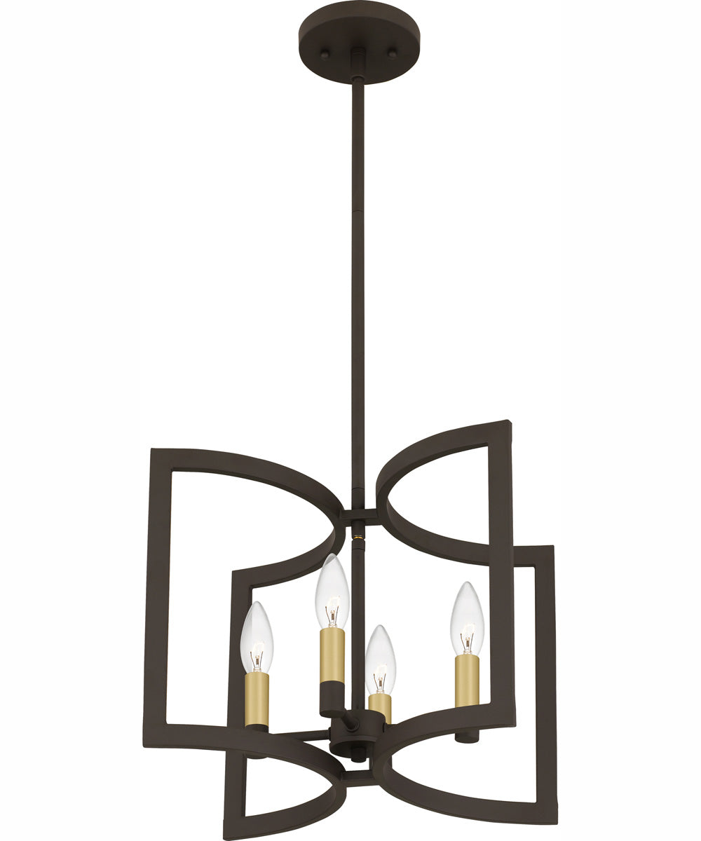 Beaufain 4-light Mini Pendant Old Bronze