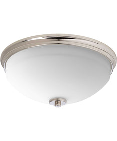 Replay 2-Light 14" Flush Mount Polished Nickel