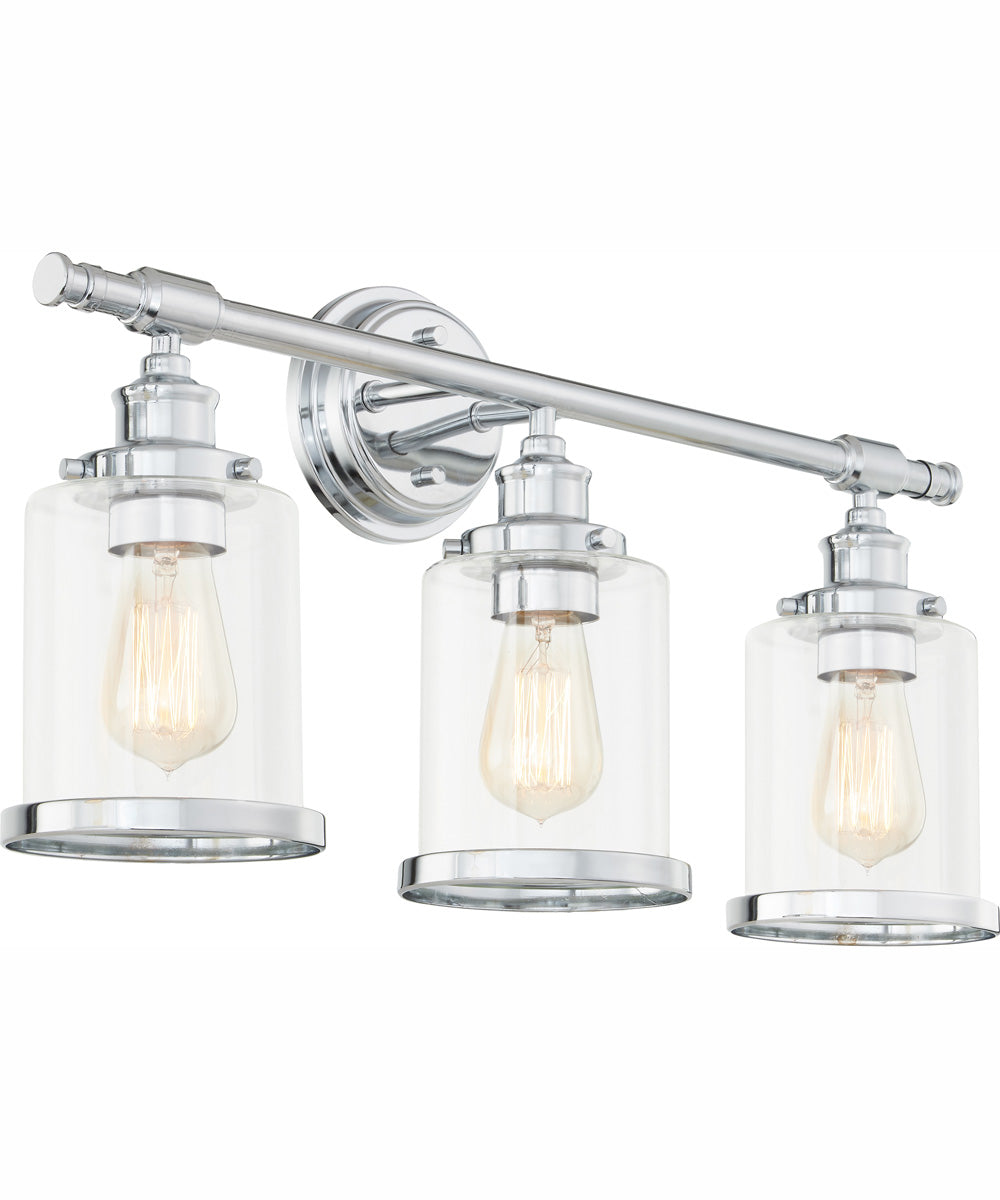 Dixie Large 3-light Bath Light Polished Chrome