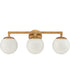 Gillian 24'' Wide 3-Light Vanity-Light - Natural Brass