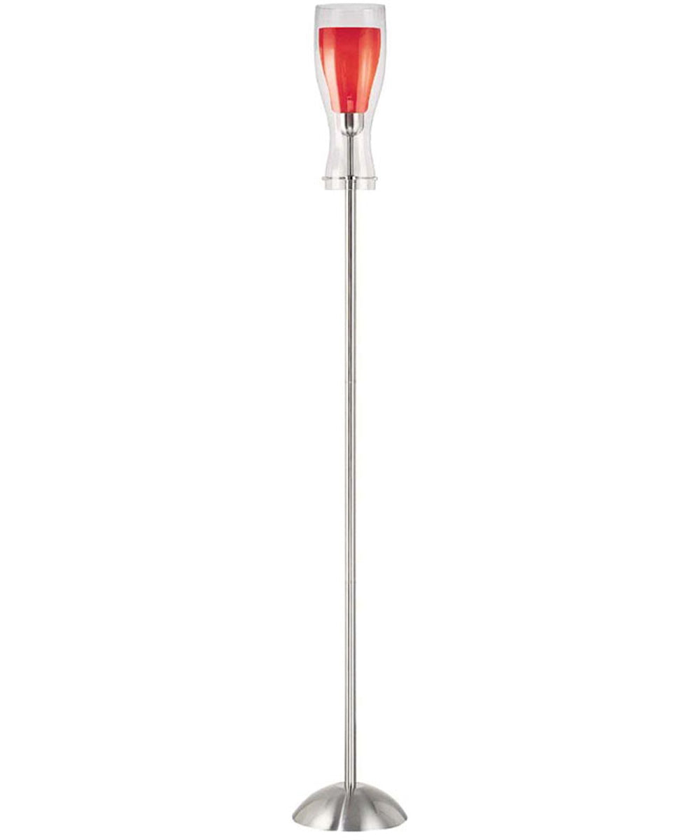 Dopple 1-Light Torch Lamp Ps/Outer Clear/Inner Red Glass