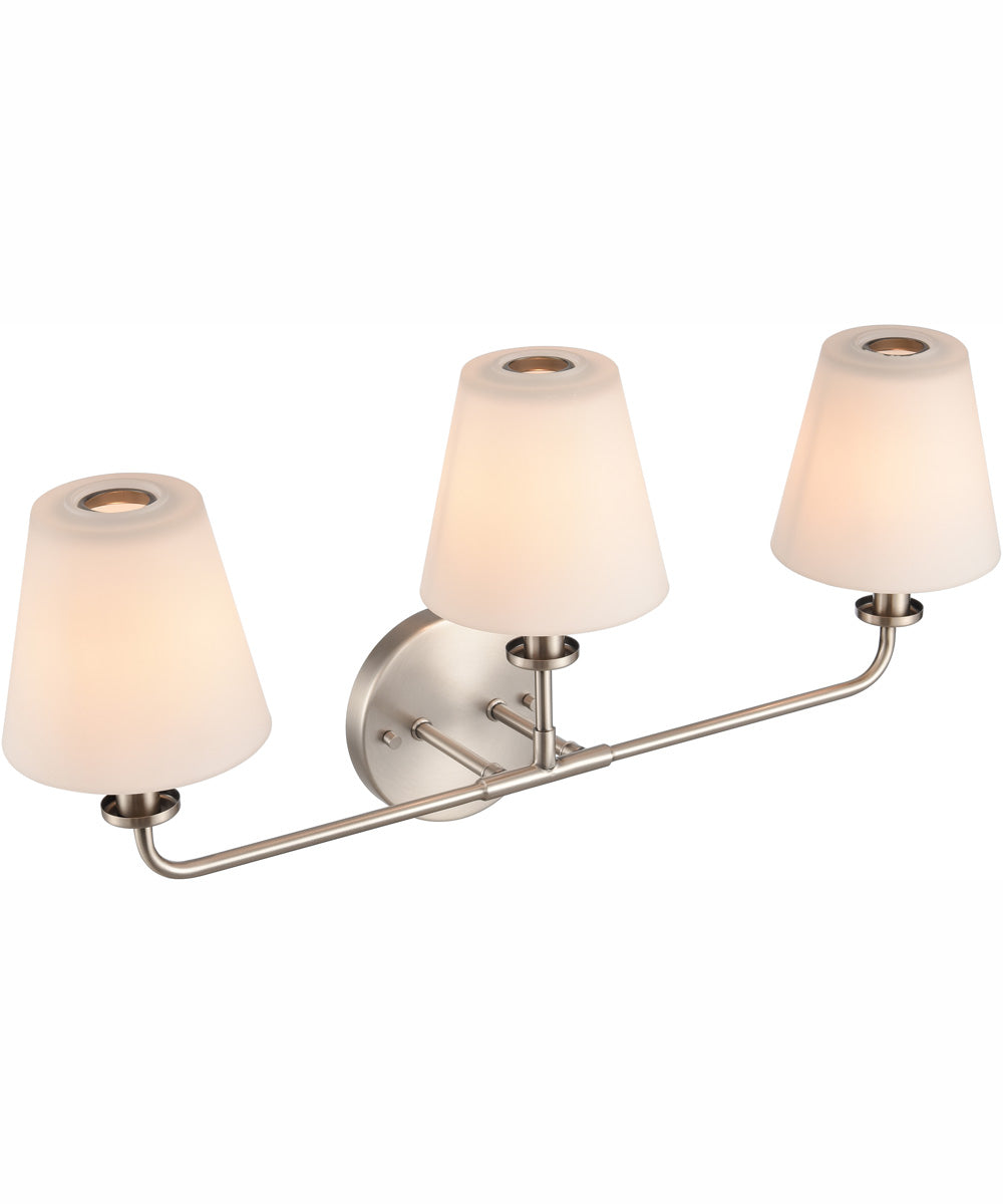 Hoyle 24'' Wide 3-Light Vanity-Light - Antique Nickel