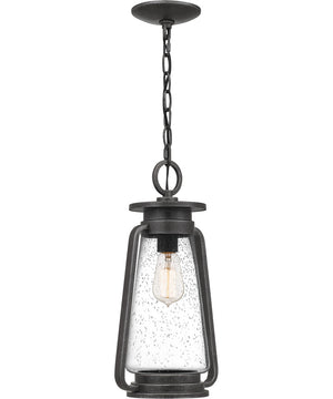 Sutton Large 1-light Outdoor Pendant Light Speckled Black