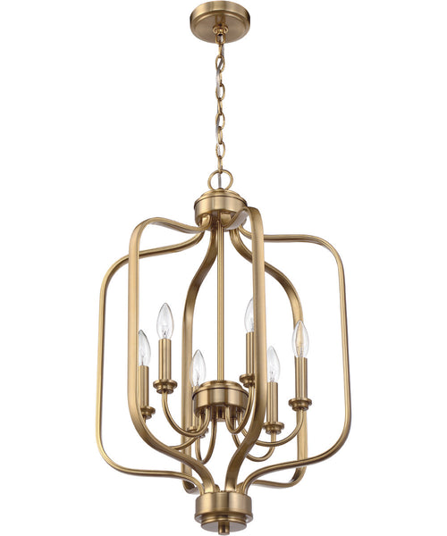 Craftmade Bolden 6-light Foyer Satin Brass 50536-sb