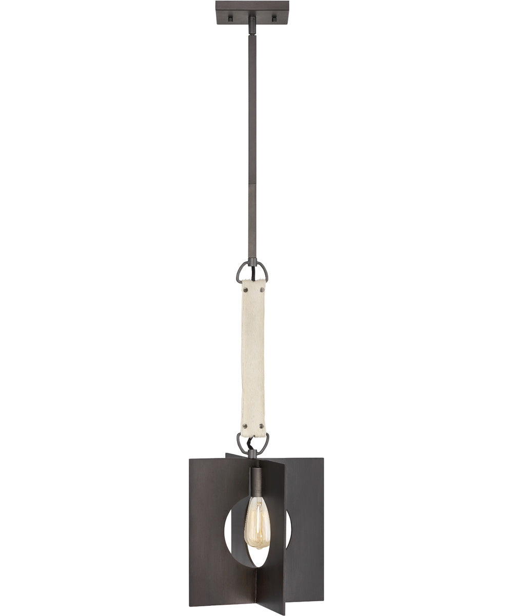 Ludlow 1-Light Small Pendant in Brushed Graphite