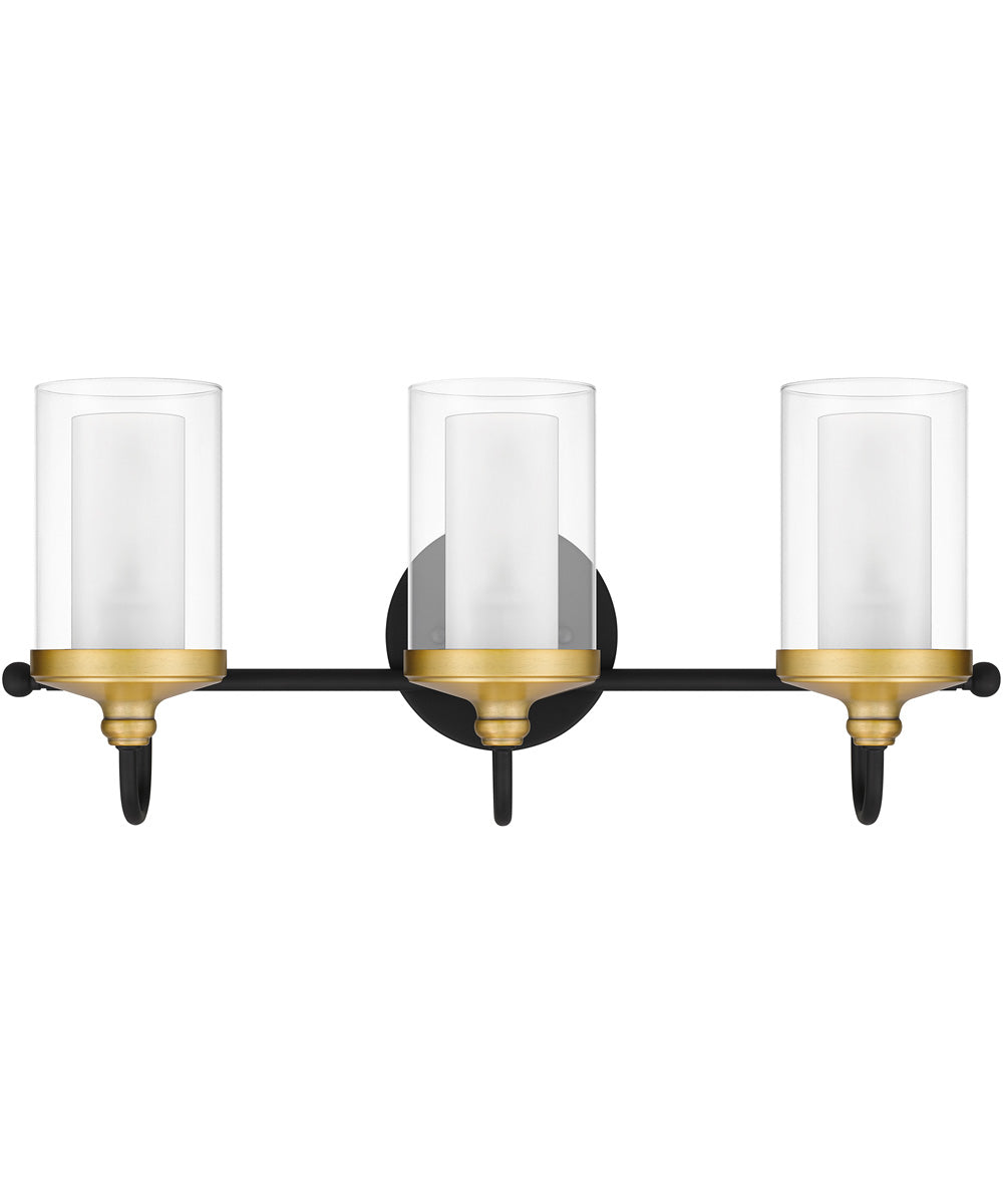 Rowland Large 3-light Bath Light Matte Black