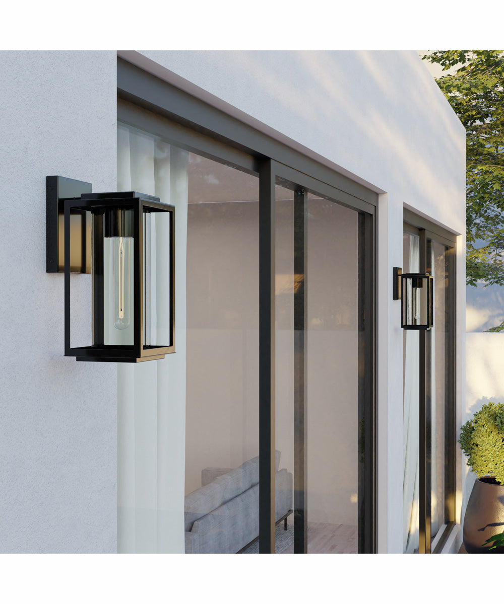 Kessler 1-Light Outdoor Wall-Lantern Matte Black