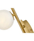 Selene 3-Light Large Three Light Sconce in Lacquered Brass