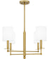 Ardsley 4-light Chandelier Aged Brass