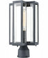 Bianca 15'' High 1-Light Outdoor Post-Light - Aged Zinc