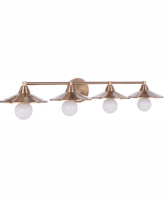 Isaac 4-Light Vanity Satin Brass