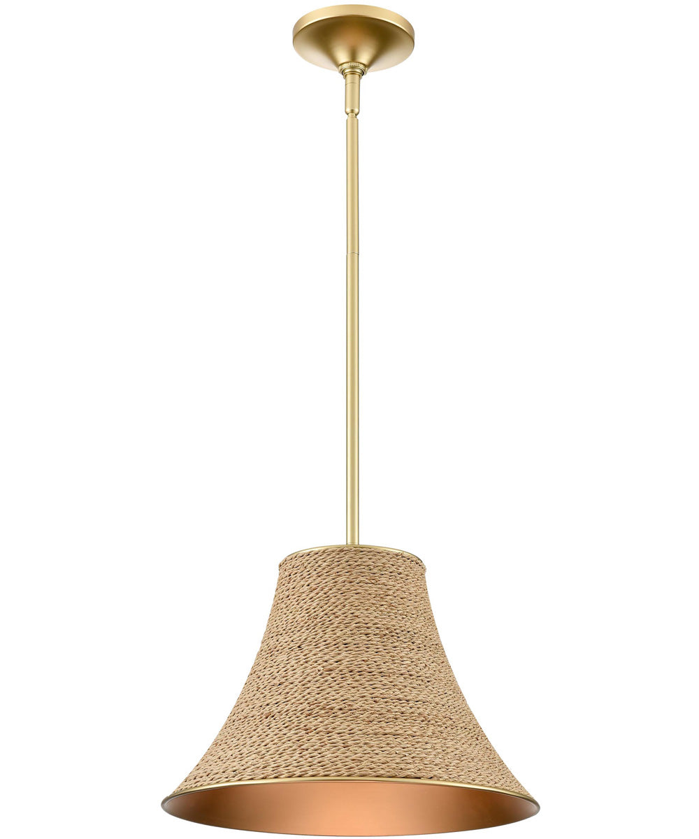 Biscayne Bay 14'' Wide 1-Light Pendant - Champagne Gold