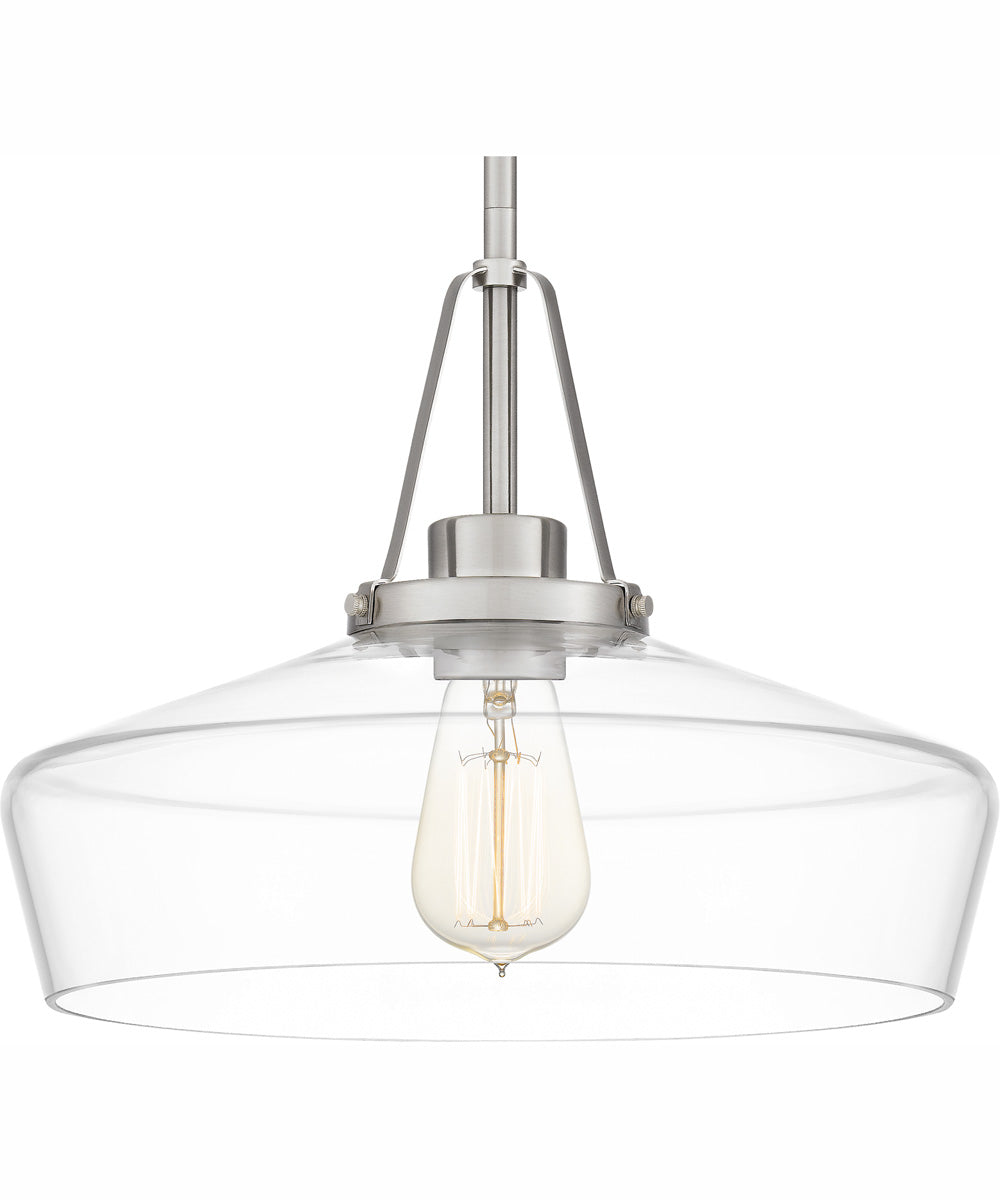 Quoizel Pendant 1-light Pendant Brushed Nickel