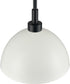 Pelham 10'' Wide 2-Light Pendant - Matte Black/Matte White