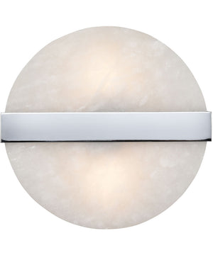 Stonewall 2-Light Wall Sconce White/Chrome