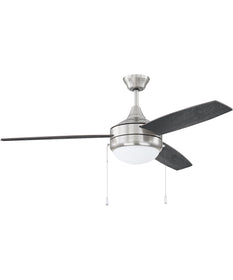 Phaze 3 Blade 2-Light Ceiling Fan (Blades Included) Brushed Polished Nickel