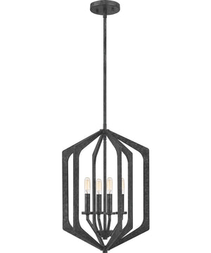 Vanguard 4-light Pendant Old Black Finish