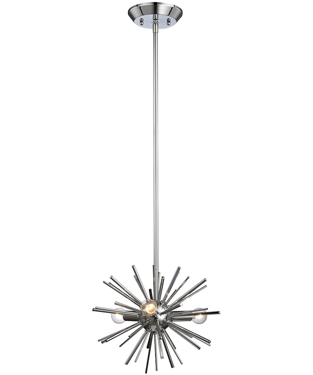 Starburst 3-Light Pendant Chrome