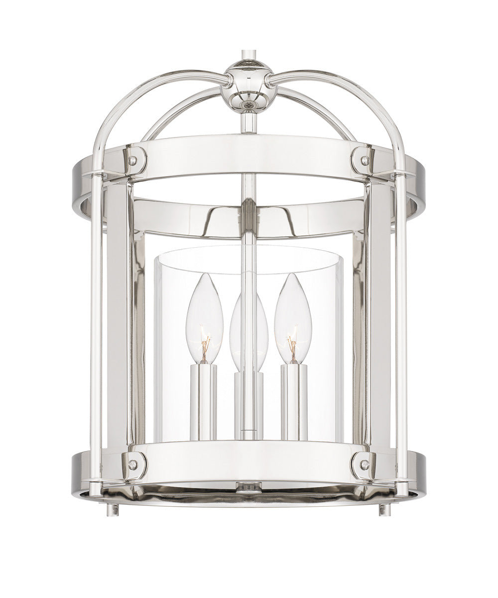 McPherson 3-light Pendant Polished Nickel