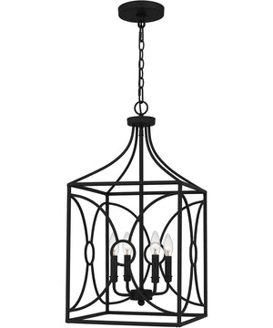 Grenelle 4-light Pendant Matte Black