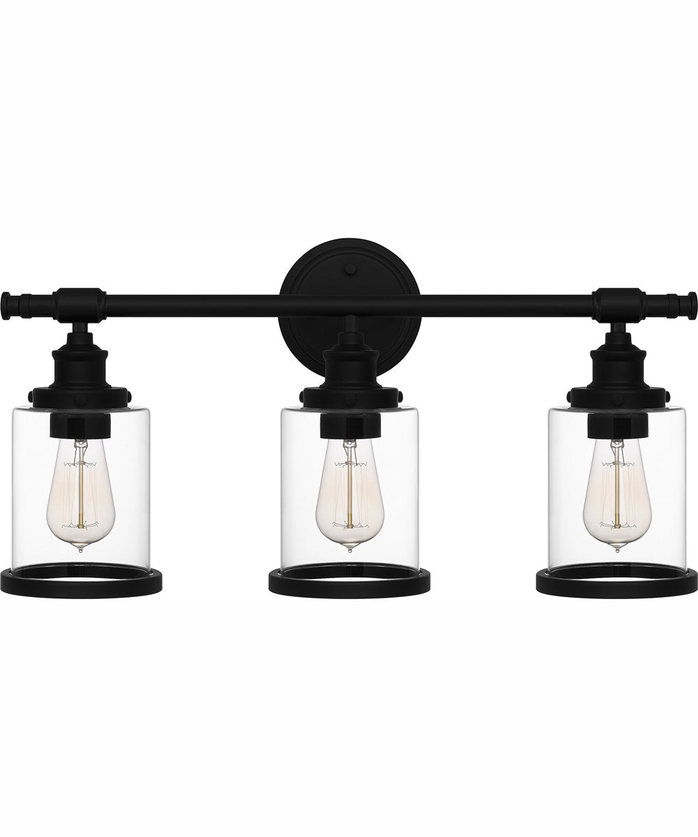 Dixie Large 3-light Bath Light Matte Black