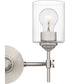 Aria Medium 2-light Bath Light Brushed Nickel