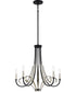 Jada 5-light Chandelier Matte Black