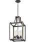 Rowling 4-light Pendant Weathered White Maple