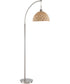 Linterna 1-Light Arch Lamp Ps/Natural Finish Bamboo Shade