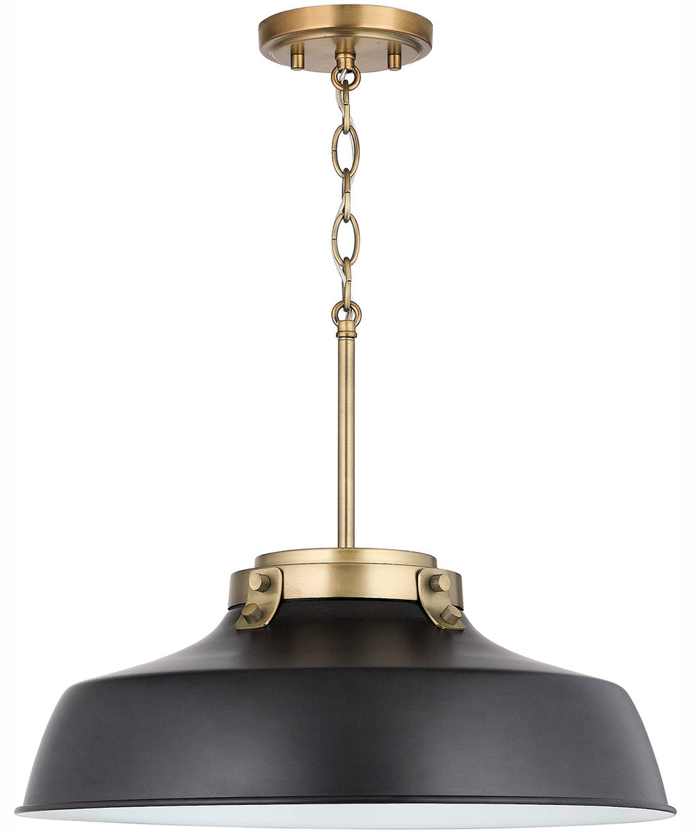 Oakwood 1-Light Pendant Matte Black