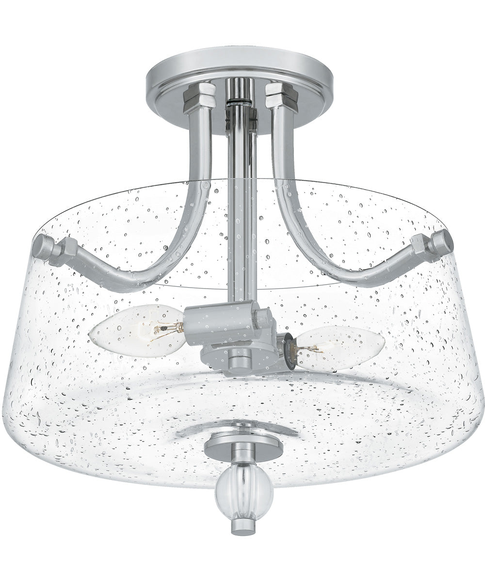 Hollister 2-light Semi Flush Mount Polished Nickel