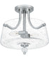 Hollister 2-light Semi Flush Mount Polished Nickel