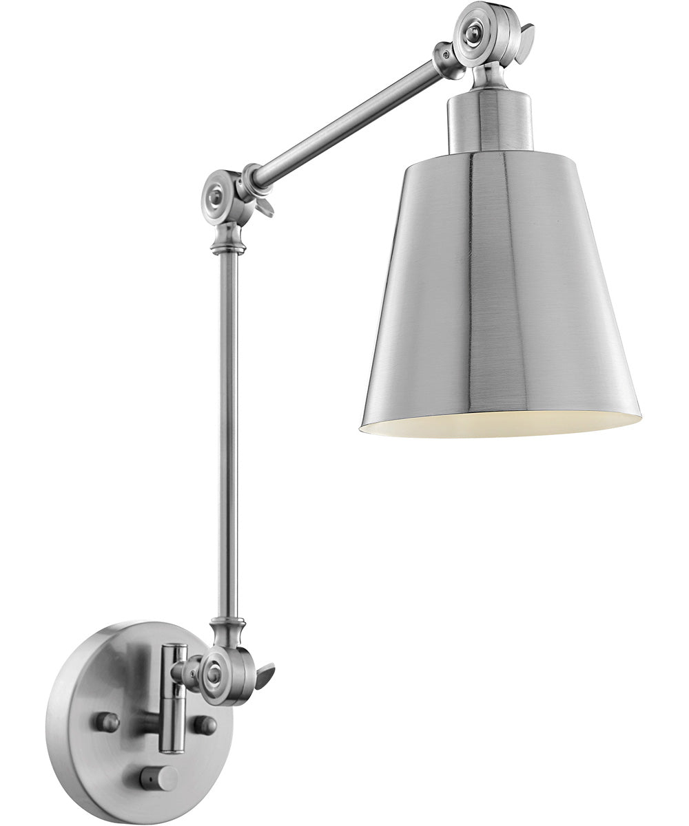 Norco 1-Light Metal Wall Lamp Brushed Nickel