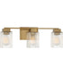 Danson Large 3-light Bath Light Weathered Brass