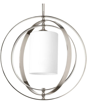 Equinox 1-Light Medium Foyer Lantern Polished Nickel