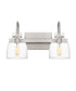 Atmore Medium 2-light Bath Light Brushed Nickel