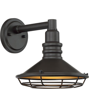 10"H Blue Harbor 1-Light Outdoor Dark Bronze / Gold