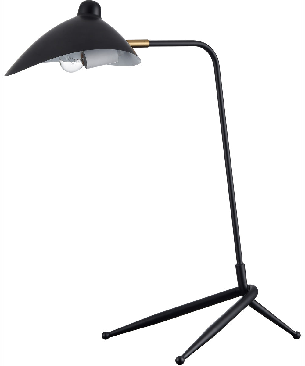 Risley 24.5'' High 1-Light Desk Lamp - Matte Black