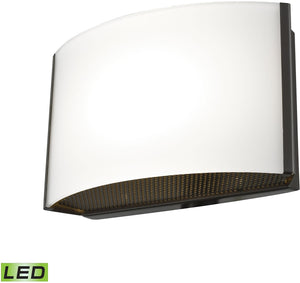 7"W Pandora LED 1-Light LED Vanity Oiled Bronze/Opal Glass