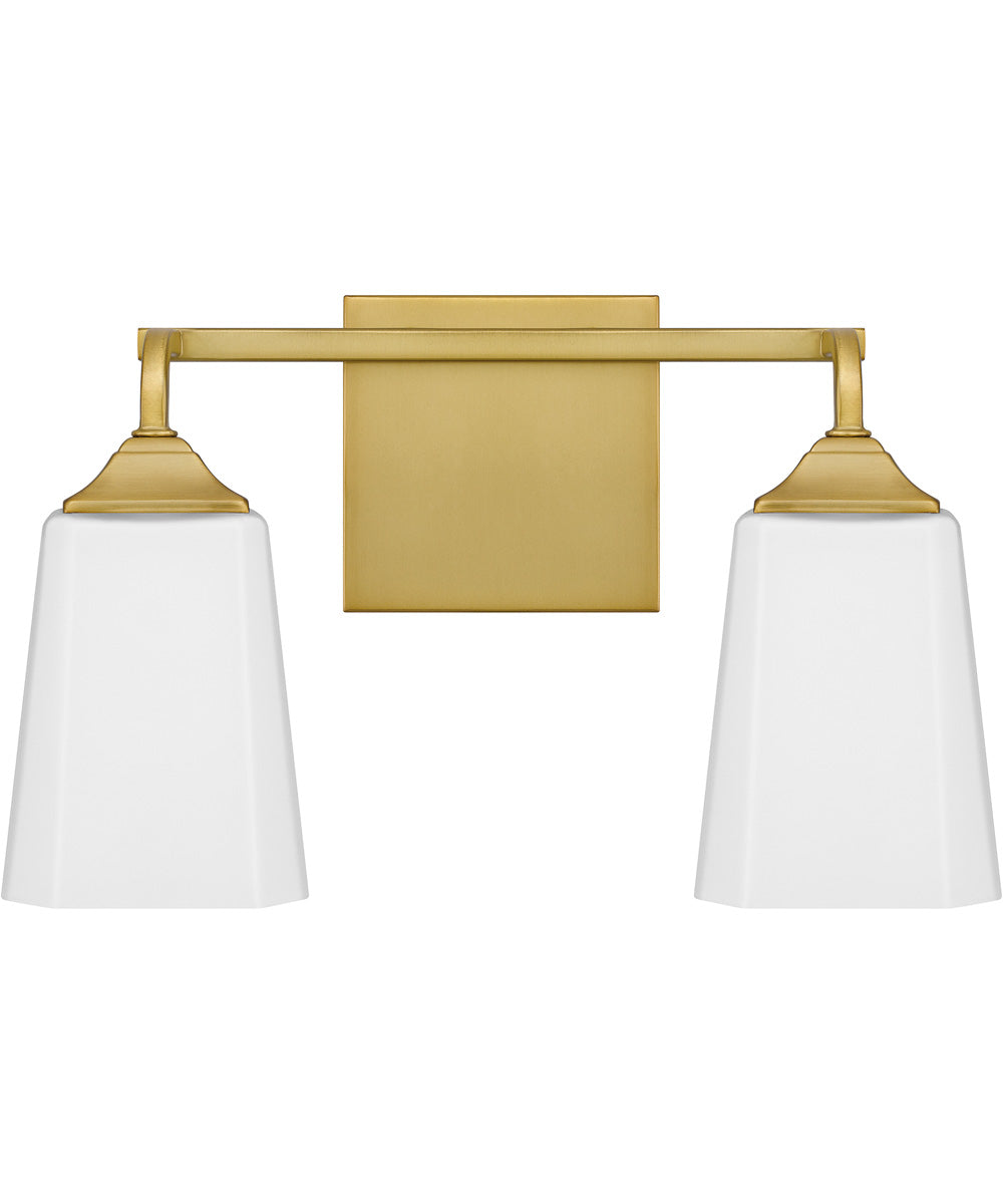 Thoresby Medium 2-light Bath Light Aged Brass