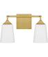 Thoresby Medium 2-light Bath Light Aged Brass