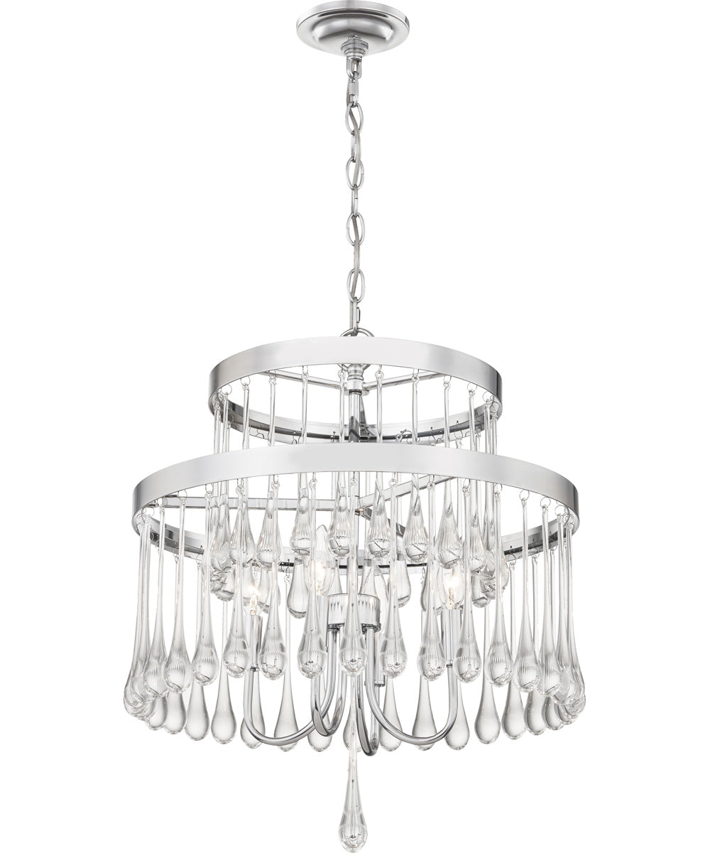 Alva 4-light Pendant Polished Chrome