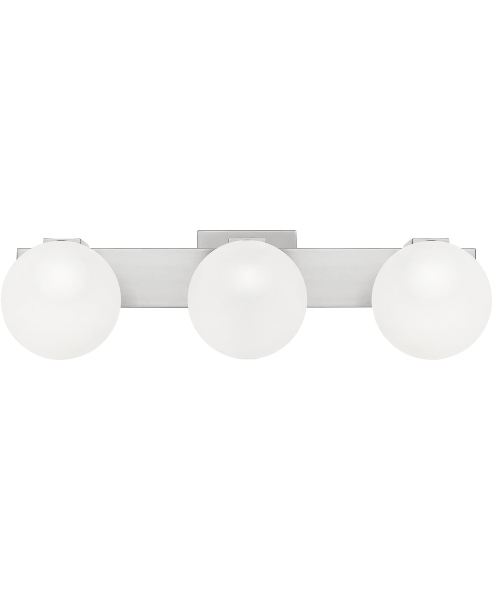 Clements Large 3-light Bath Light Brushed Nickel