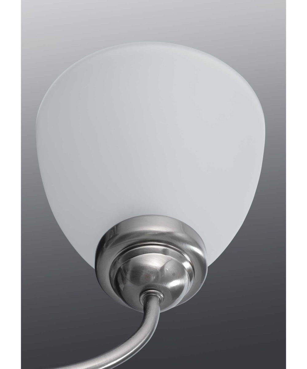 Heart 3-Light Inverted Pendant Brushed Nickel