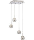 Draplin 4-Light Led Pendant Chrome/Crystal