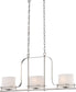 36"W Loren 3-Light Pendant Polished Nickel