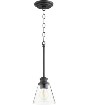 6"W Dunbar 1-light Pendant Noir